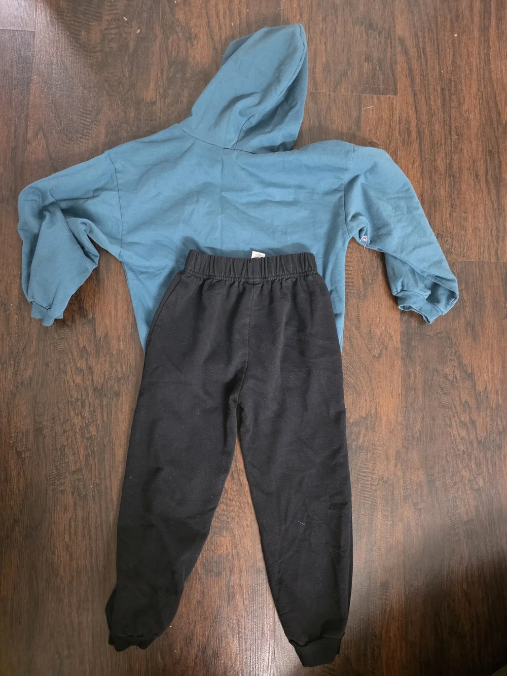 Disney Teal Hoodie Set with Black & White Mickey Graphic